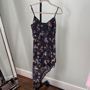 Lulus Floral Asymmetrical Dress